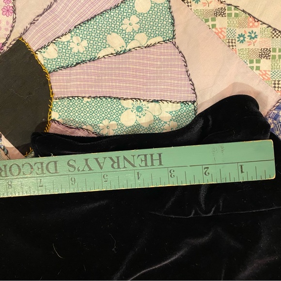 🎈SOLD 🚨VINTAGE DRESS Night Way Black Velvet Mesh Front & Back Long Maxi Dress - Picture 8 of 16